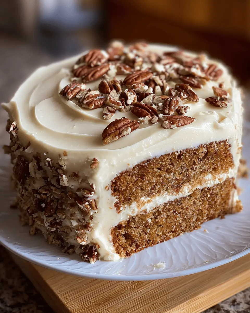 Butter Pecan Cake: Indulgent Cream Cheese Frosting Delight