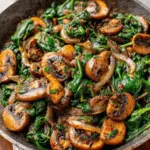 Easy Sautéed Spinach with Mushrooms & Onions