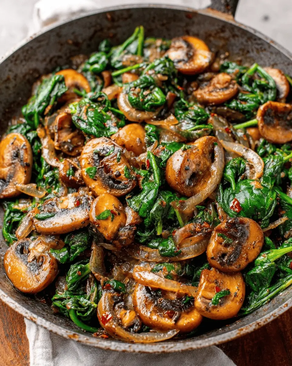 Easy Sautéed Spinach with Mushrooms & Onions: A Healthy Twist