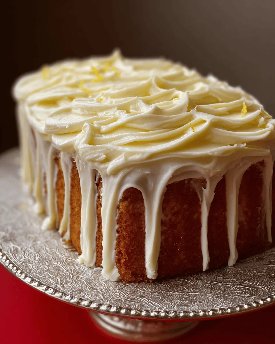 Lemon Pound Cake Delight with Creamy Lemon Icing Recipe