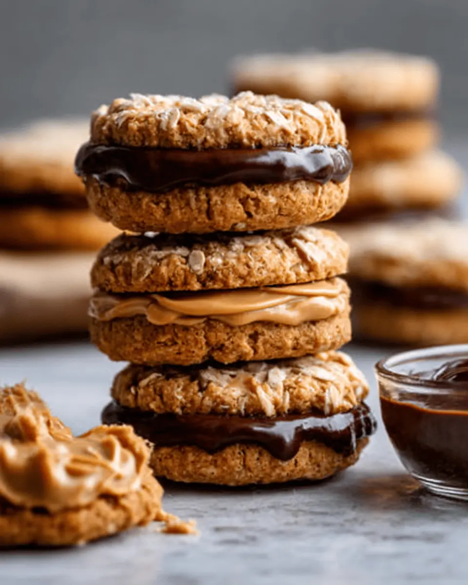 No-Bake Peanut Butter Oatmeal Sandwich Cookies: Easy & Delicious