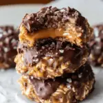 No Bake Salted Caramel Cookies