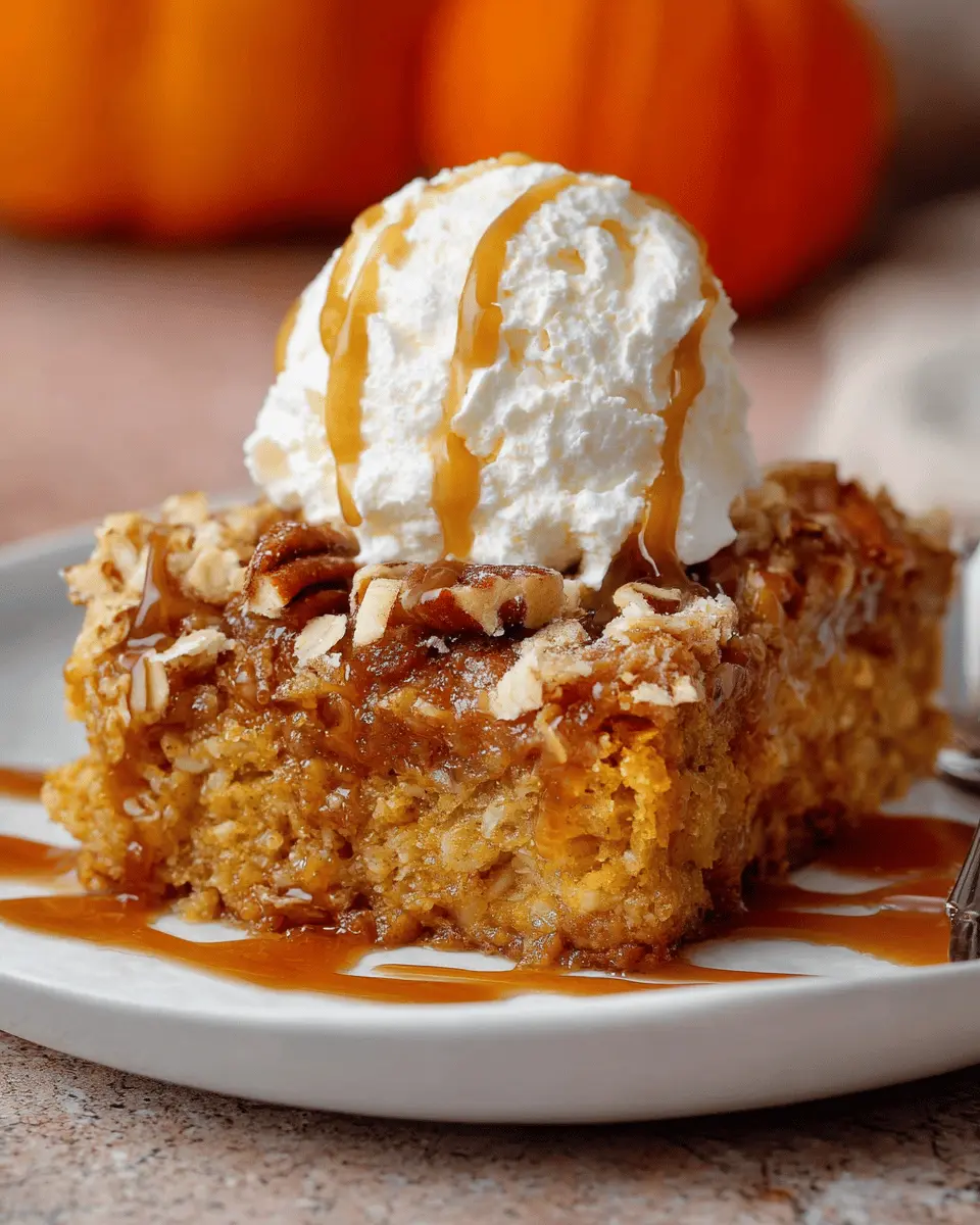 Pumpkin Oatmeal Dump Cake: A Cozy and Easy Fall Delight