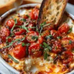 Three-Cheese Tomato Bruschetta Dip