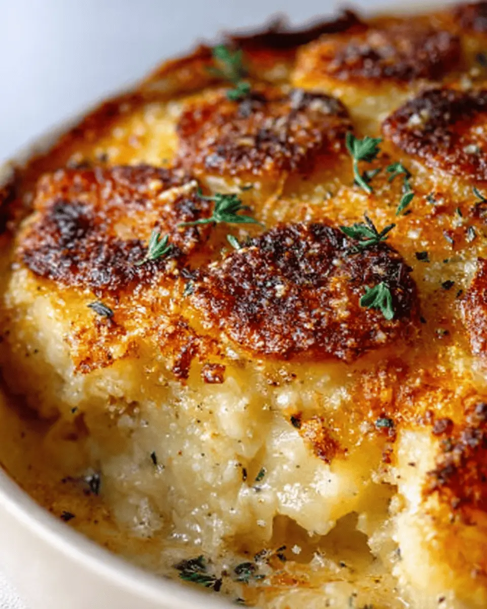 Bubbly Crispy Potato Gratin: Indulgent Layers of Cheese Delight