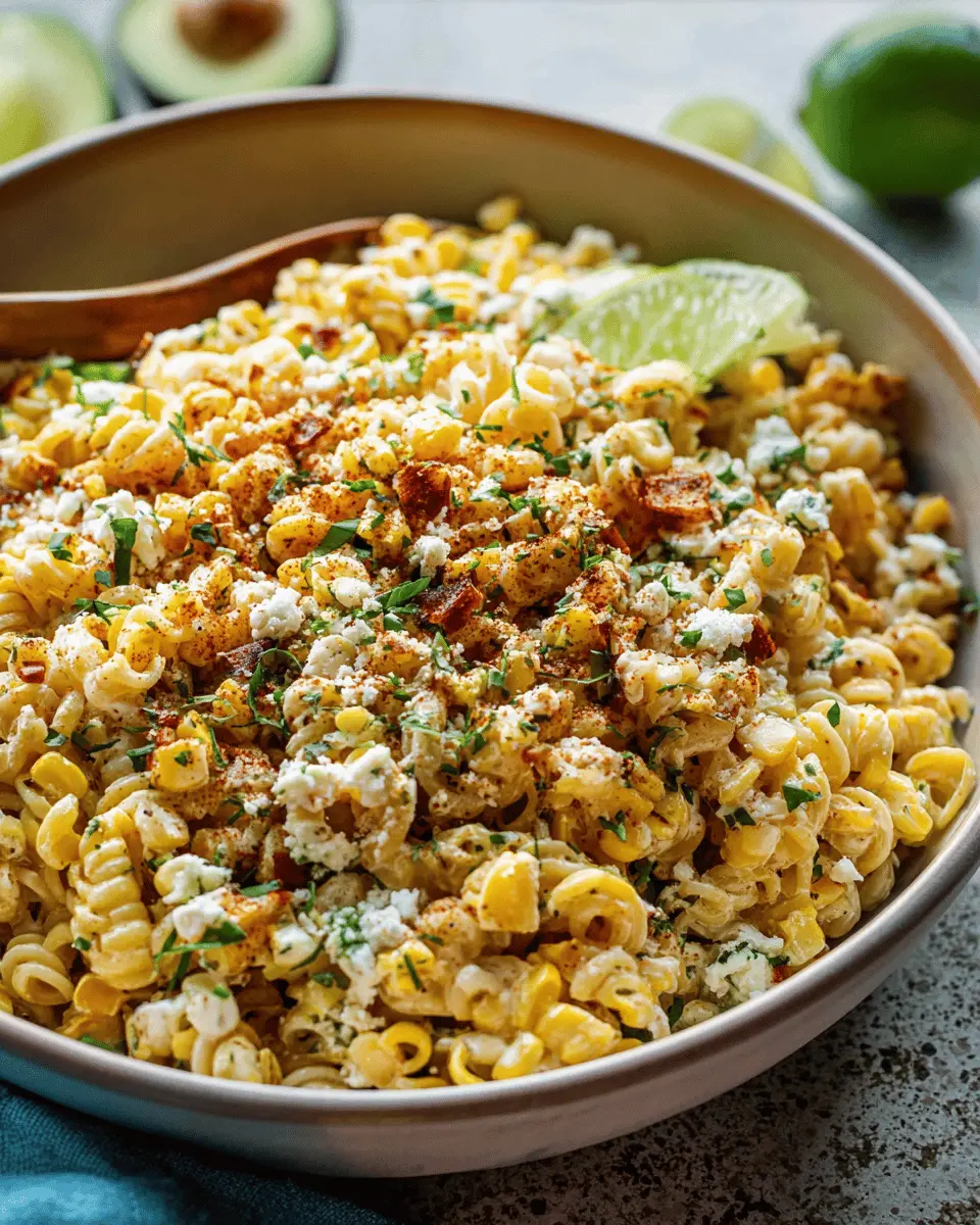 Creamy Mexican Street Corn Pasta Salad: The Best Comfort Dish