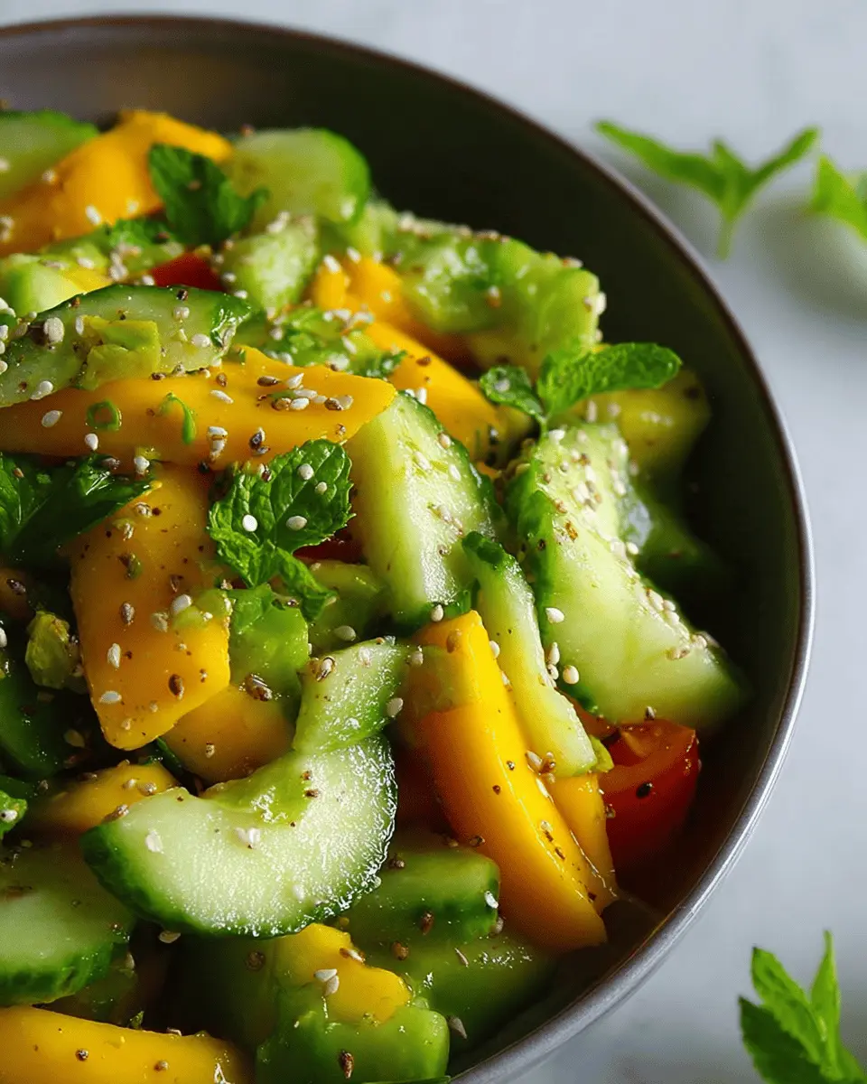 Mango Cucumber Salad: Refreshing Twist for Your Taste Buds