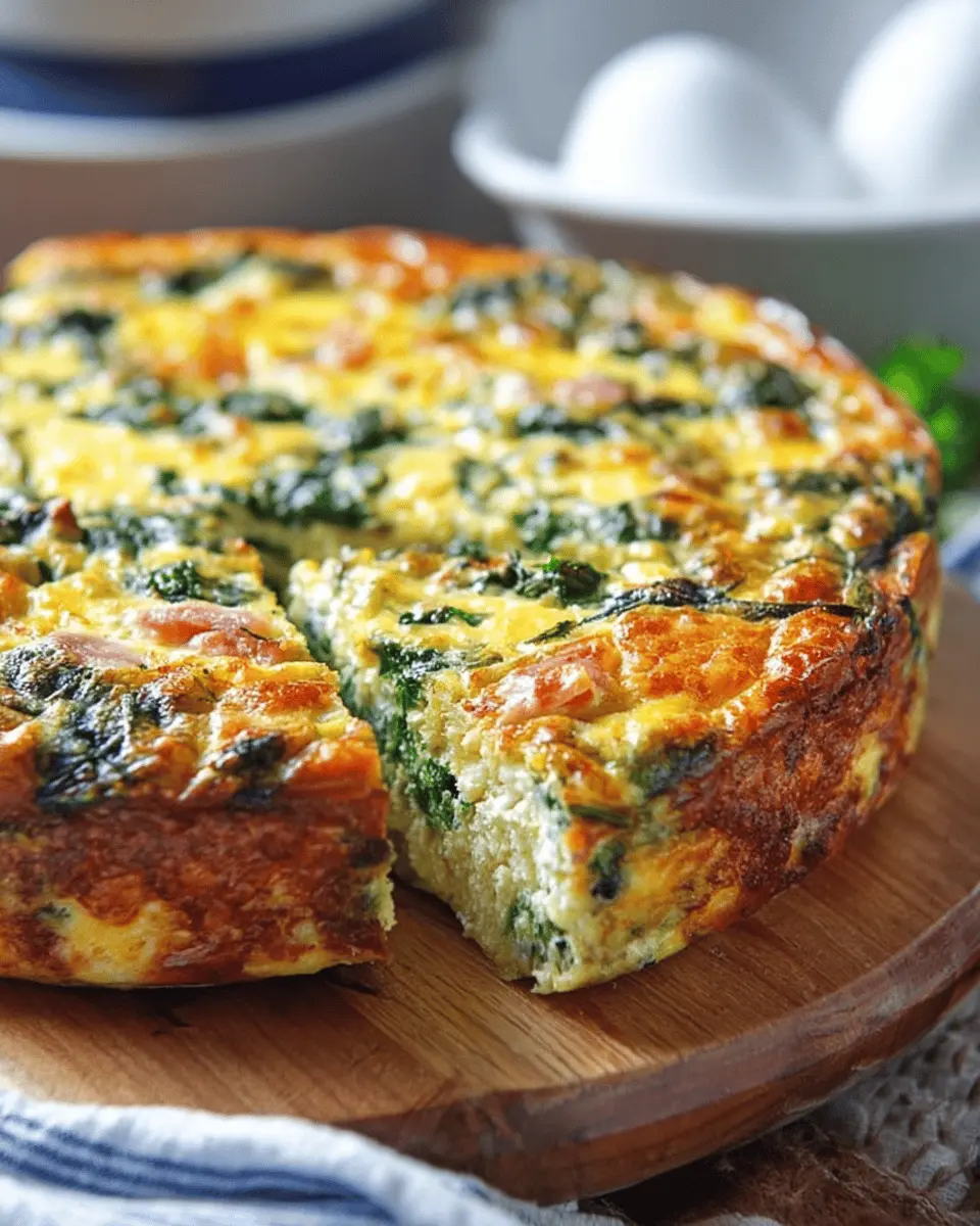 Crustless Spinach Quiche: A Healthy Twist with Turkey Bacon