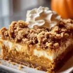 Gooey Pumpkin Crumble Cake