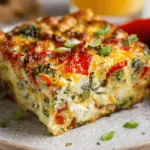 Veggie-Packed Cottage Cheese Egg Bake