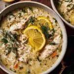 Lemony Greek Chicken + Rice Soup with Dill