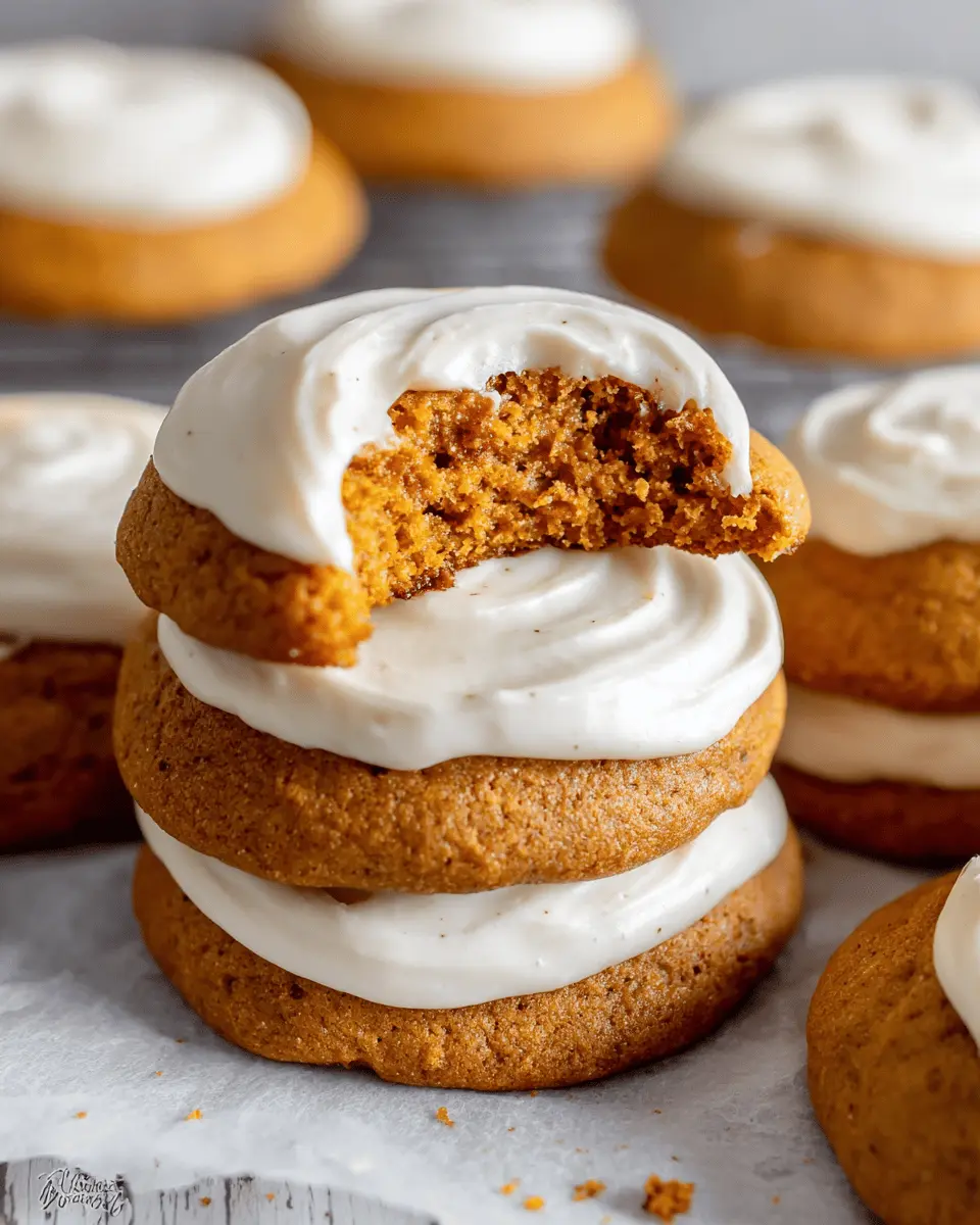 Soft Pumpkin Cookies with Cream Cheese Frosting: The Best Recipe for Fall Delights