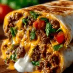 Nacho Cheese Beef Wrap