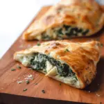 Keto Calzone with Spinach and Artichoke