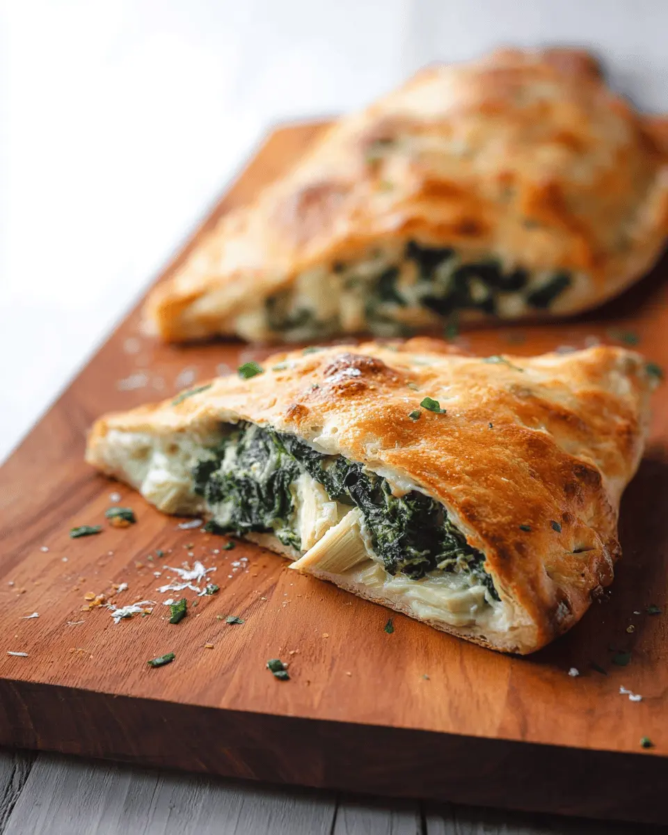 Keto Calzone with Spinach and Artichoke: A Healthy Indulgence