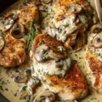 Creamy Chicken with Mushrooms and Dijon Sauce
