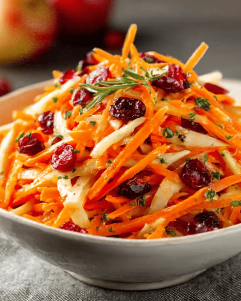 Refreshing Apple Cranberry Carrot Salad: A Healthy and Easy Delight