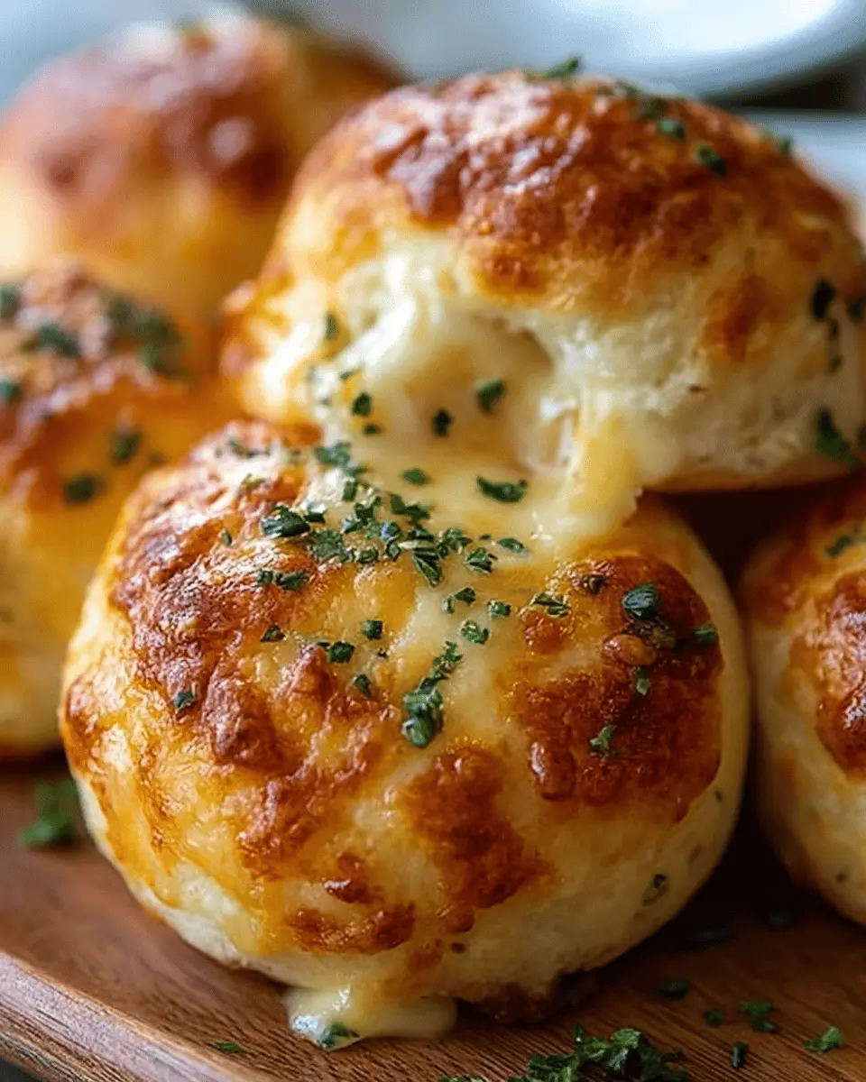 Pillsbury Biscuit Garlic Butter Cheese Bombs: Easy Turkey Bacon Delight