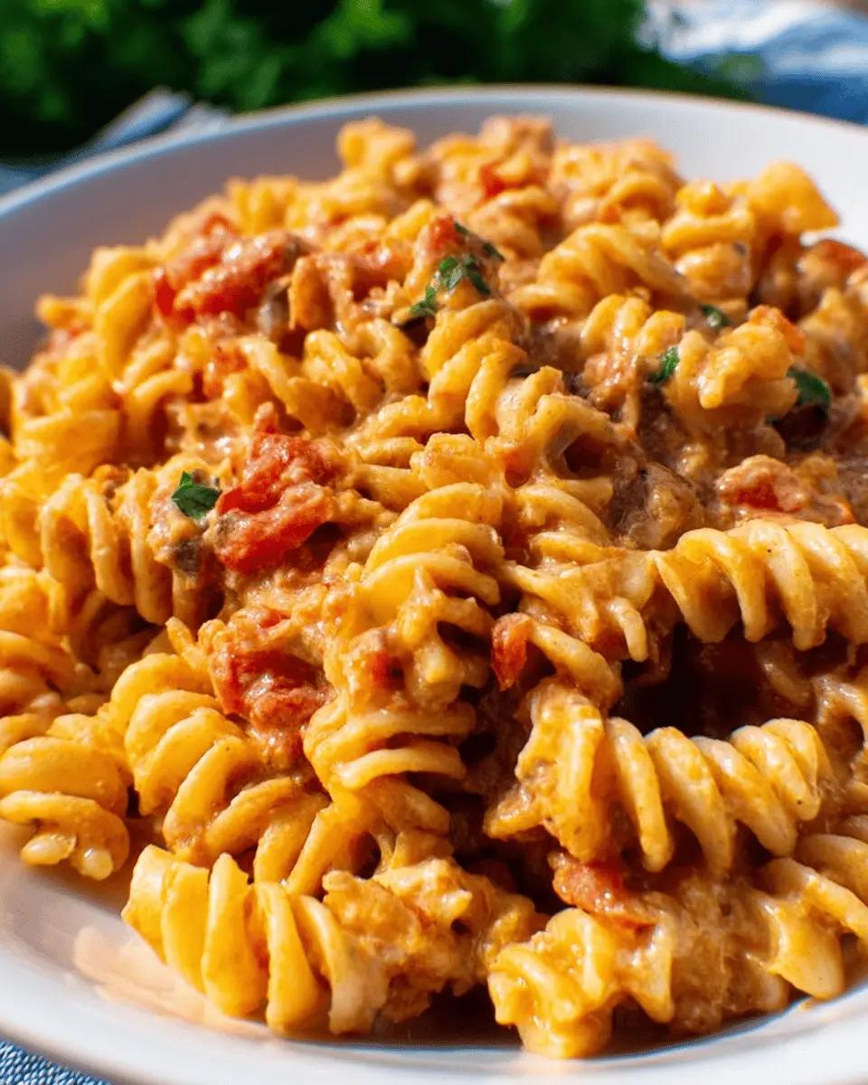 Rotel Pasta Delight: Easy Turkey Bacon and Chicken Ham Recipe