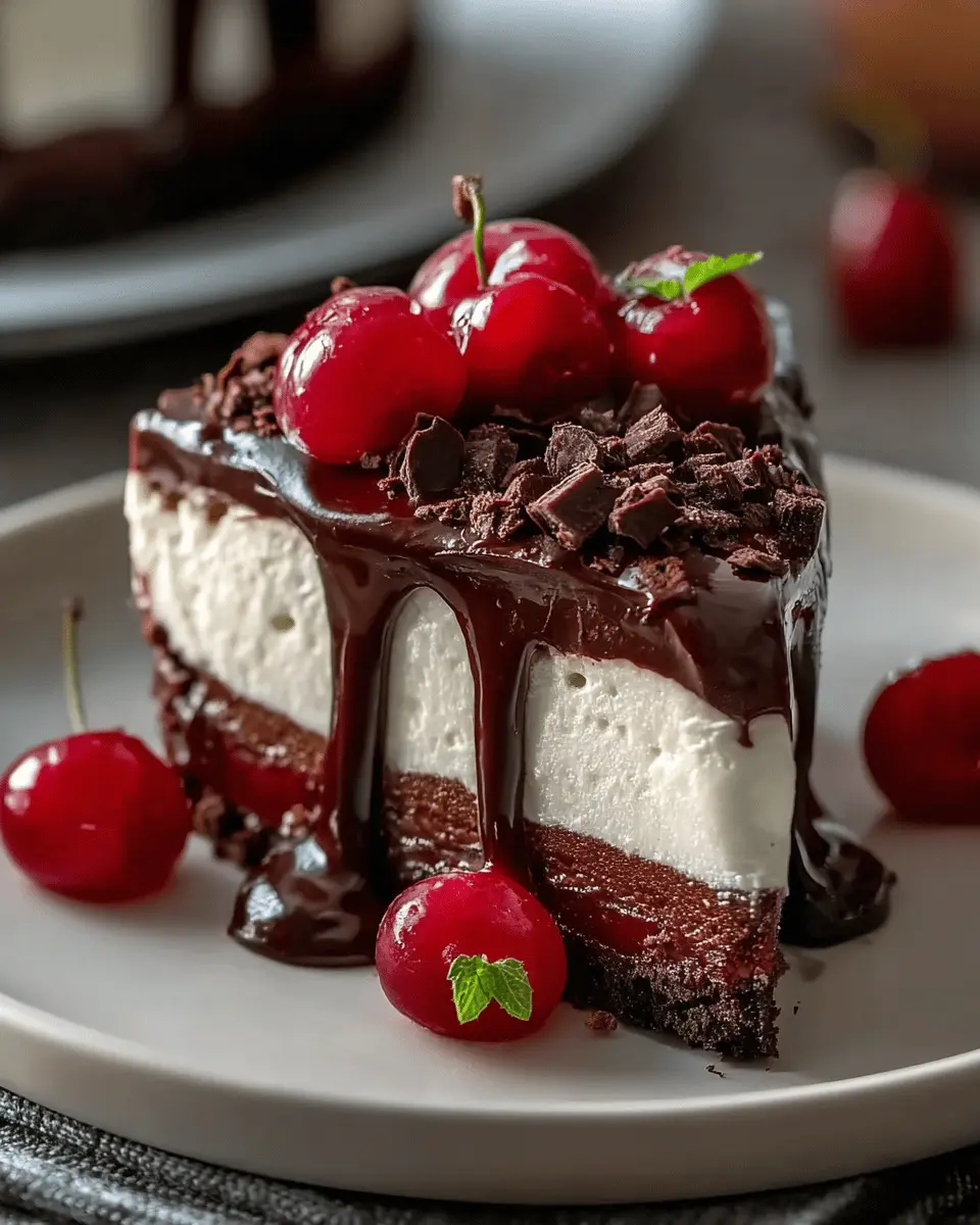 Heavenly Black Forest Cheesecake Bliss: An Indulgent Delight at Home