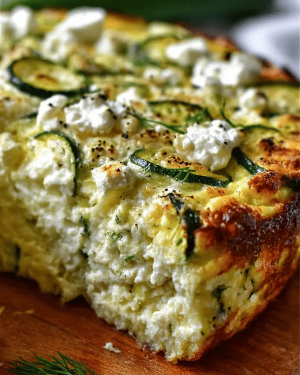 Zucchini Feta Dill Cottage Cheese Bake: An Easy Healthy Delight