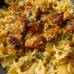 Garlic Butter Chicken with Bowtie Pasta