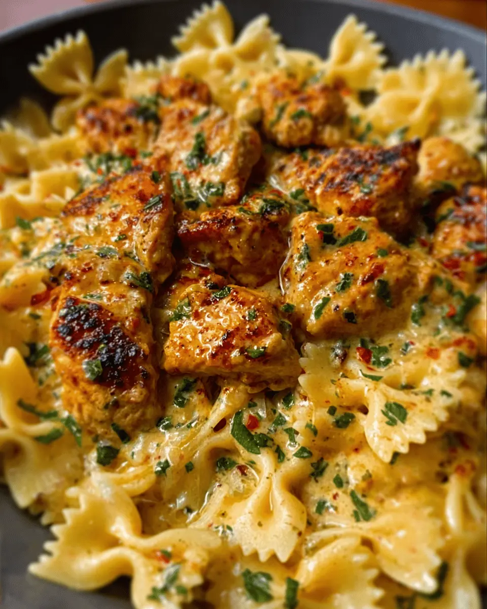 Garlic Butter Chicken: Easy Bowtie Pasta Dish for Home Cooks
