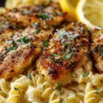 Lemon Garlic Butter Chicken with Creamy Parmesan Pasta – Zesty, Creamy & Irresistibly Delicious!