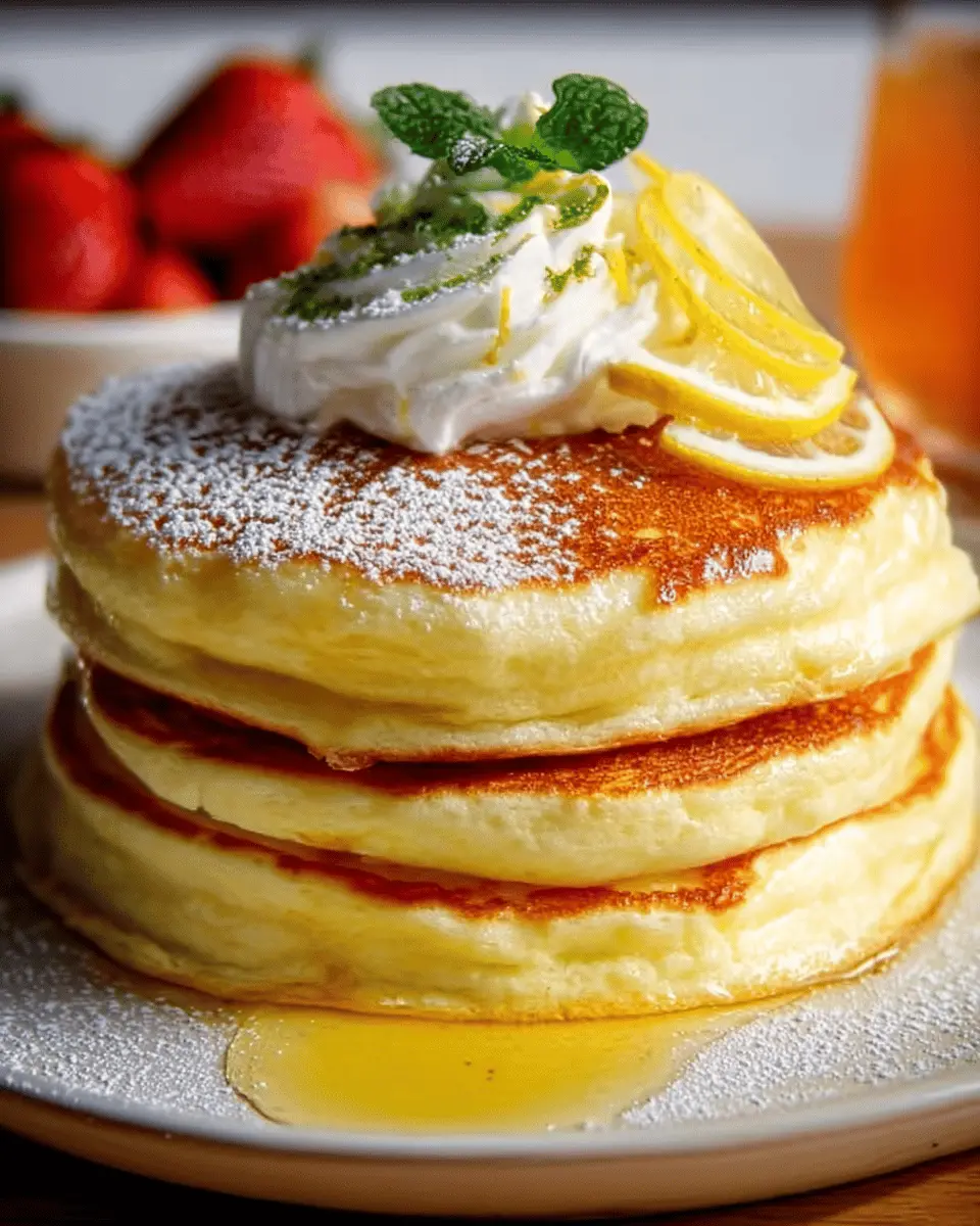 Pillowy Lemon Soufflé Pancakes: The Best Weekend Breakfast Treat