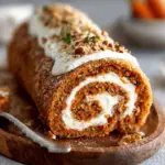 Carrot Cake Roll with Cream Cheese Frosting Filling