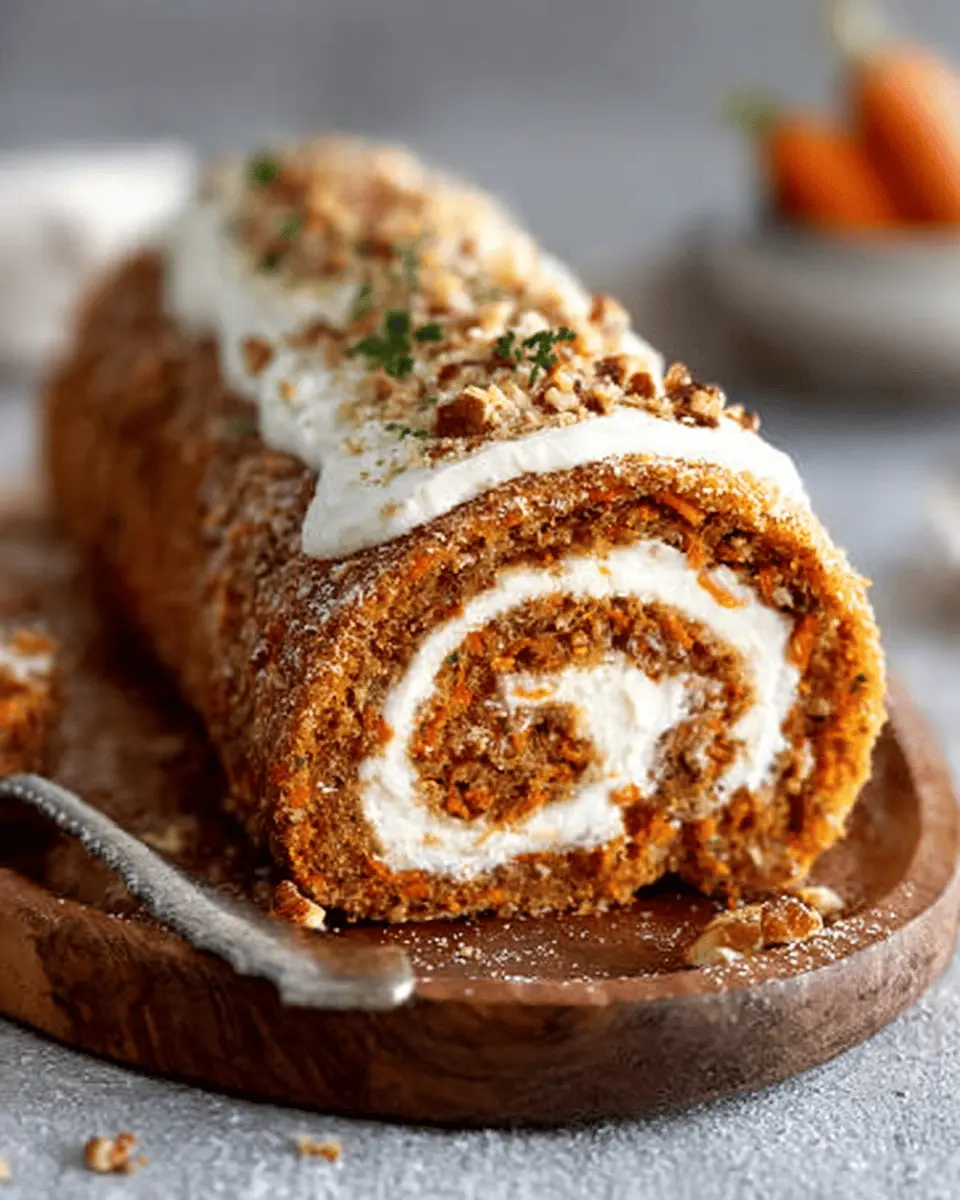 Carrot Cake Roll with Cream Cheese Frosting: A Delightful Twist