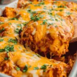 Cheesy Chicken Enchilada Casserole