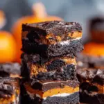 Oreo Layered Halloween Brownies