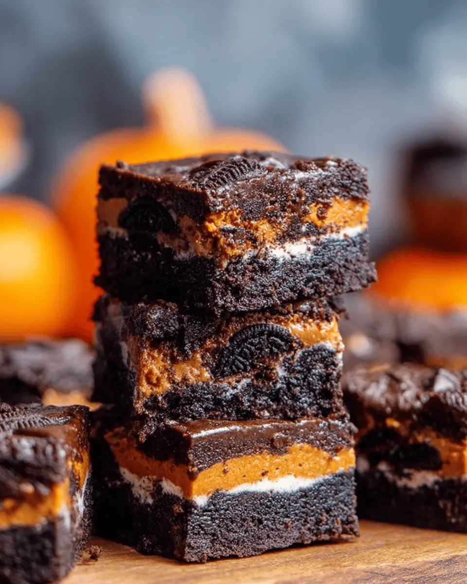 Oreo Layered Halloween Brownies: Indulgent Treat for Spooky Fun
