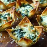 Spinach and Artichoke Wonton Cups