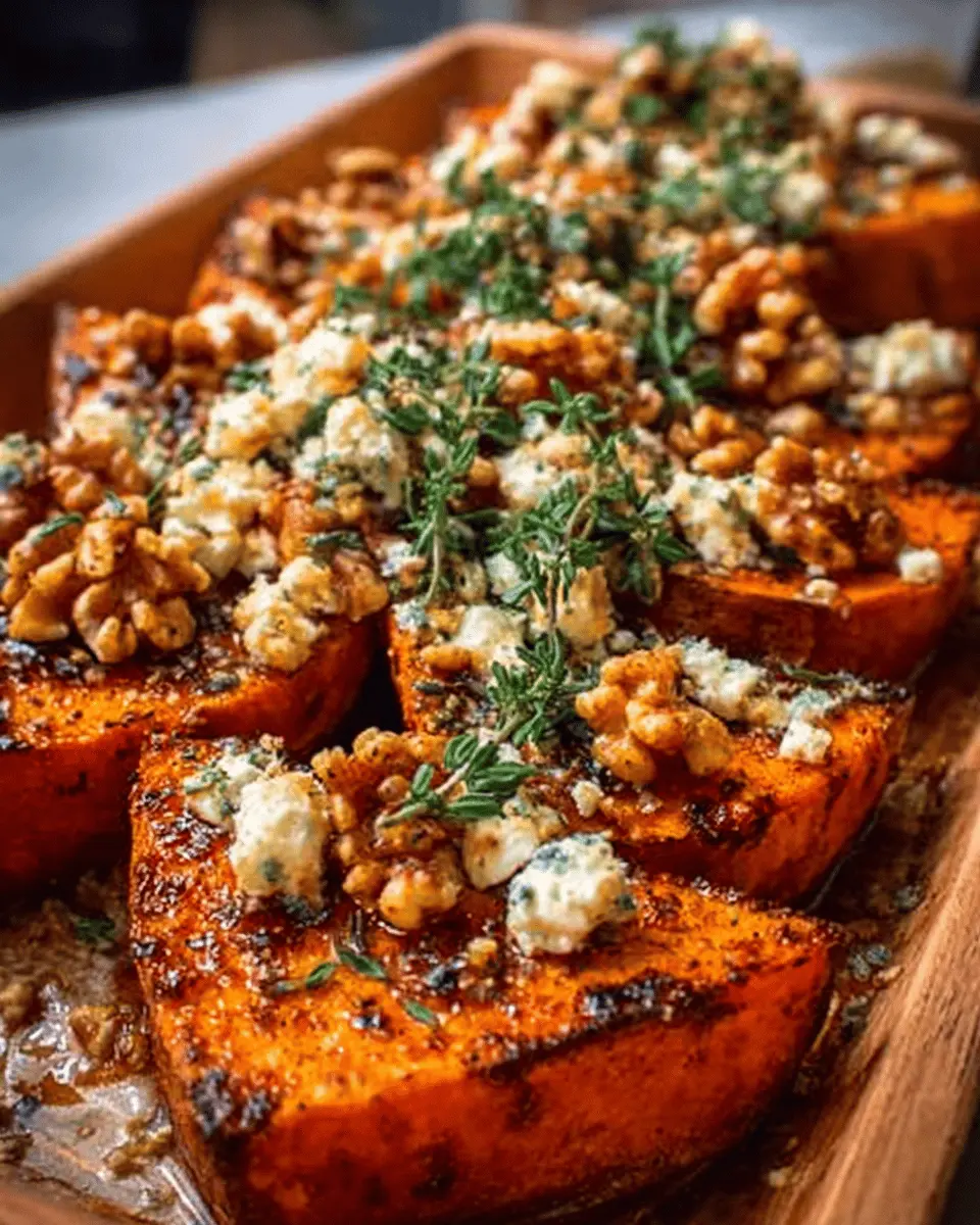 Caramelized Sweet Potatoes with Maple, Feta & Crunchy Walnuts Delight