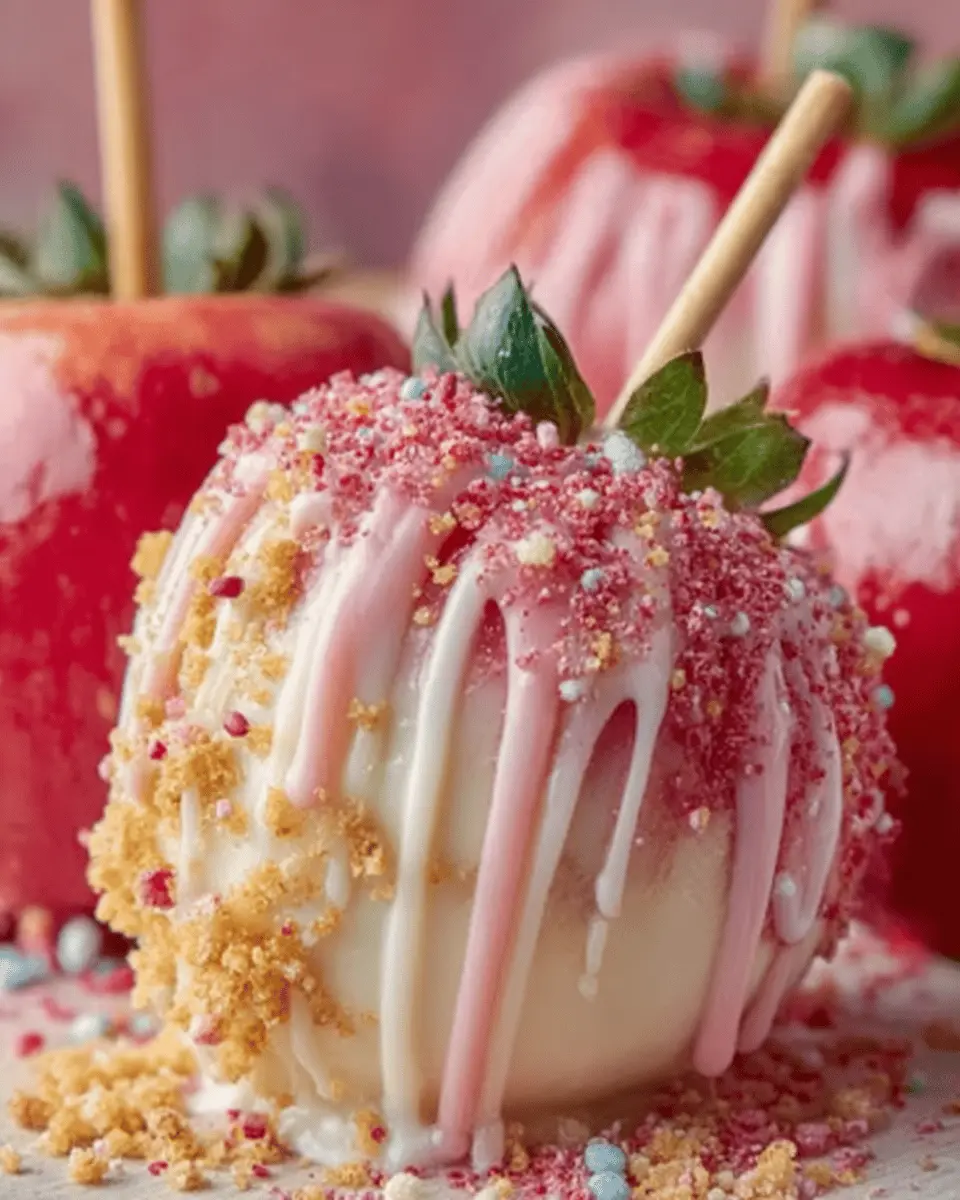 Strawberry Shortcake Candy Apples: An Indulgent Treat for All