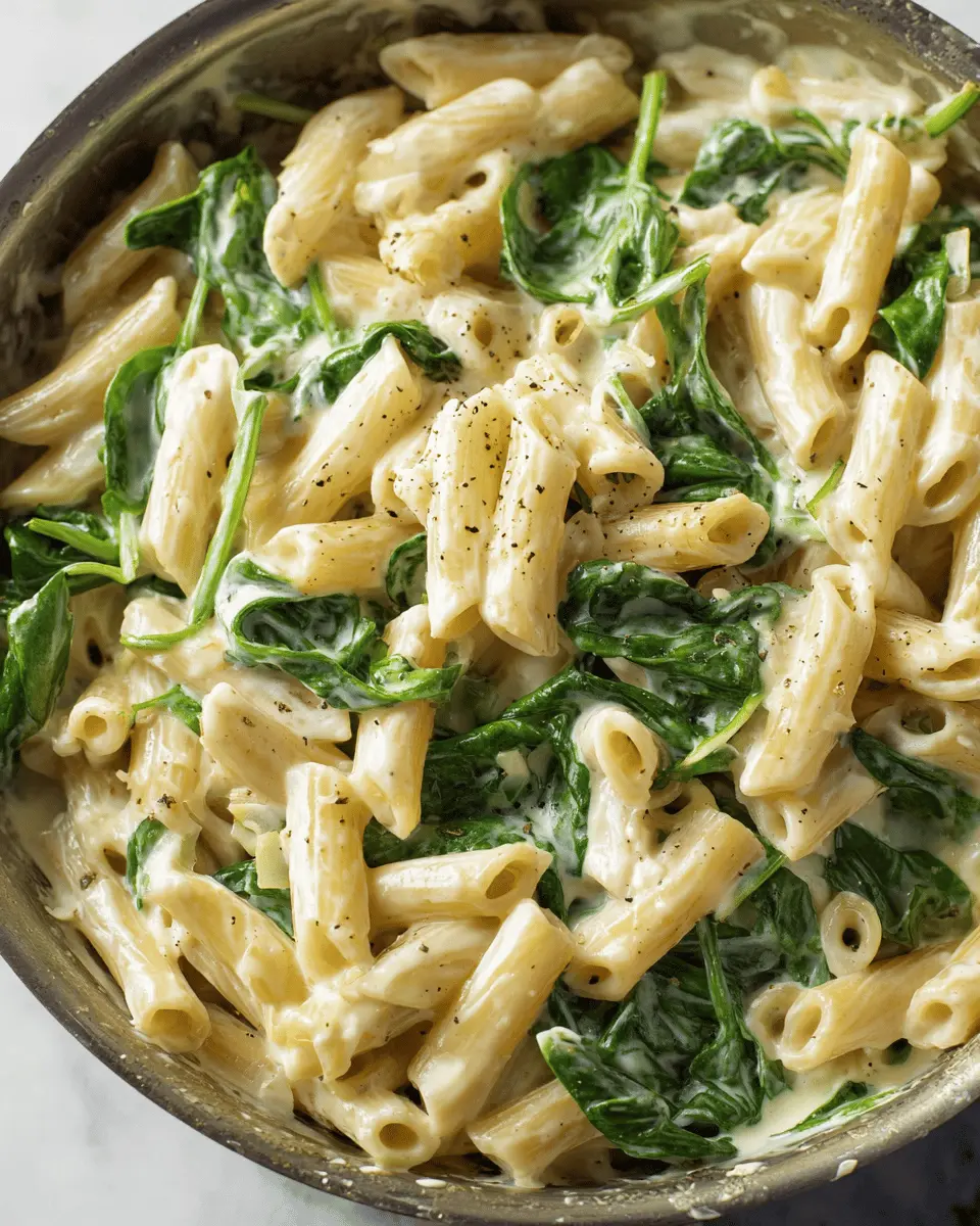 Creamy Garlic-Butter Spinach Pasta: Easy Comfort Food Delight