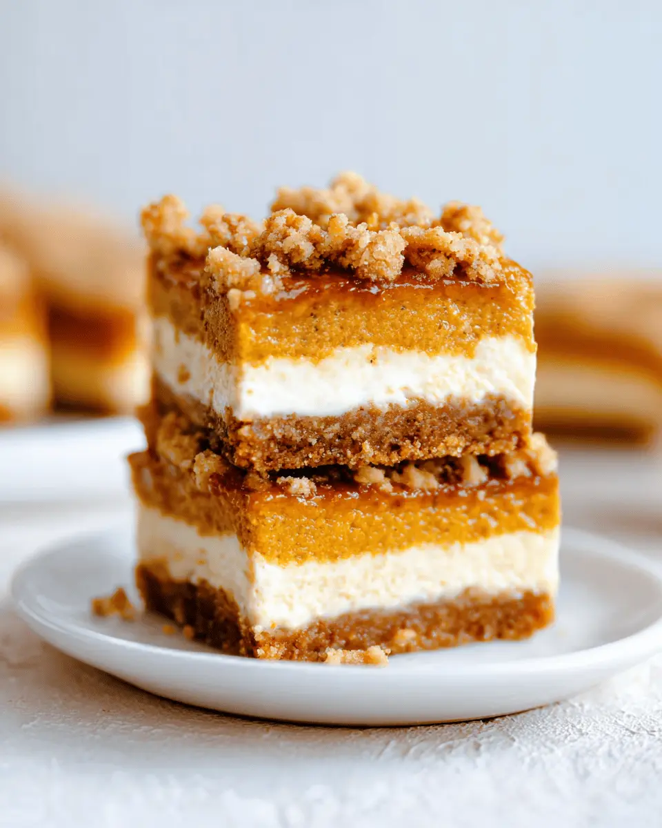 Pumpkin Cheesecake Bars: Indulgent Treat with Streusel Delight