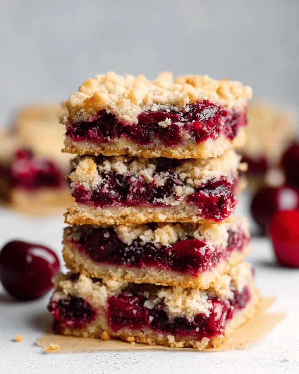 Delightful Cherry Crumble Bars: Easy, Homemade Bliss for All