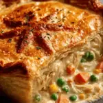 Golden Chicken Pot Pie with Buttery Crust