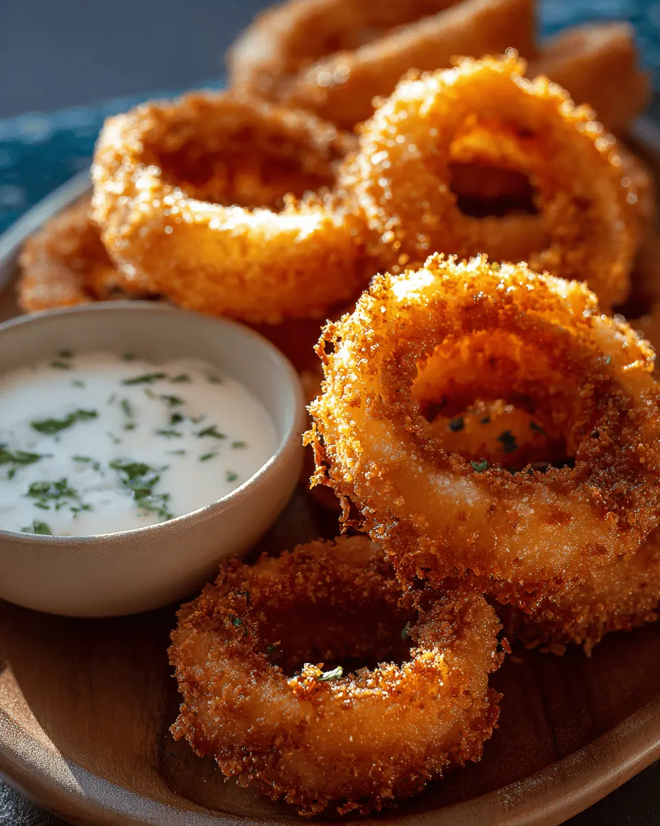 Crispy Potato Rings: Indulgent Flavor with Buttermilk Ranch Dip