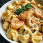 Cheese Tortellini Shrimp Alfredo
