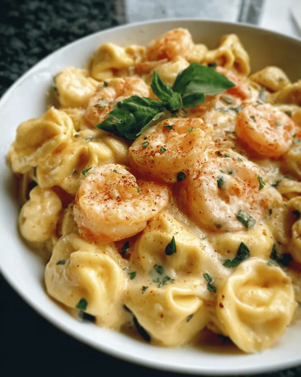 Cheese Tortellini Shrimp Alfredo: Easy Comfort Food Delight