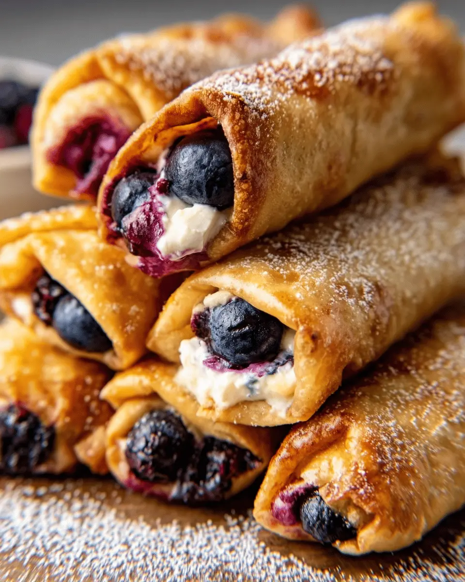 Blueberry Cream Cheese Egg Rolls: Easy Treats You’ll Love