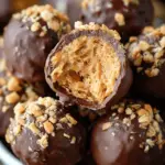 Chocolate Peanut Butter Balls with Rice Krispies
