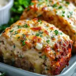 Garlic Parmesan Chicken Meatloaves