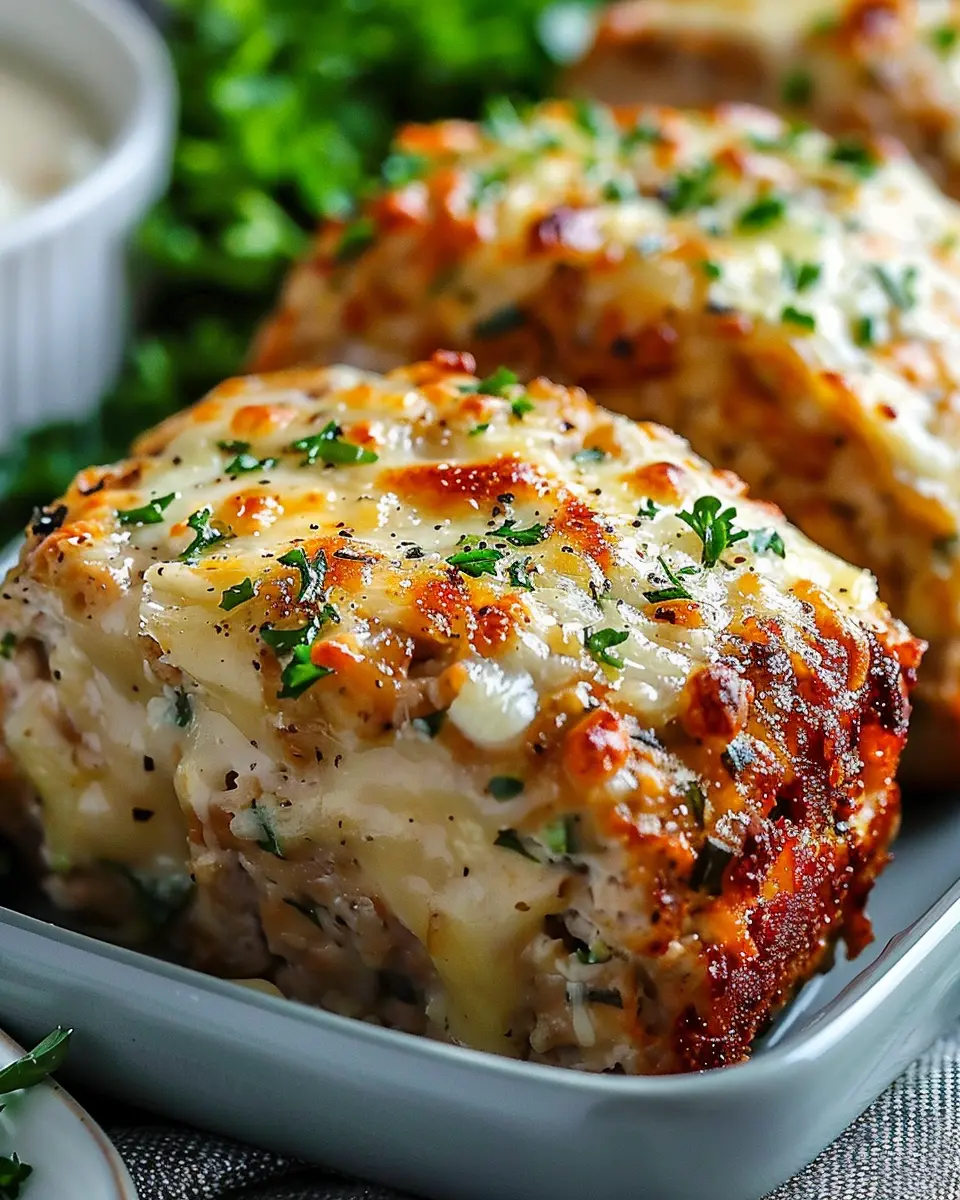 Garlic Parmesan Chicken Meatloaves: Easy Comfort Food Delight