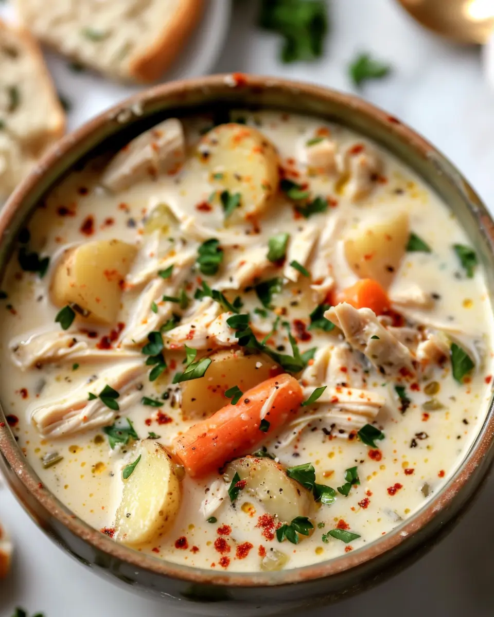 Crockpot Creamy Chicken and Potato Soup: Easy Comfort Food Delight