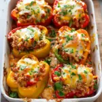 Ground Chicken Stuffed Peppers